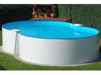 Súprava s bazénom Montevideo a oceľovým plášťom, 470 cm x 300 cm x 120 cm