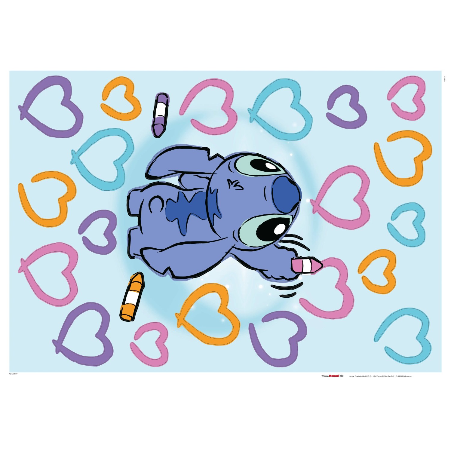 E-shop Komar Samolepka na stenu Stitch Artist 50 x 70 cm, 22dielna