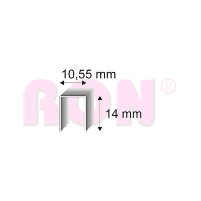 RON Spony čalúnnické 581/14 MR, 10,55 x 14 mm, 5000 ks