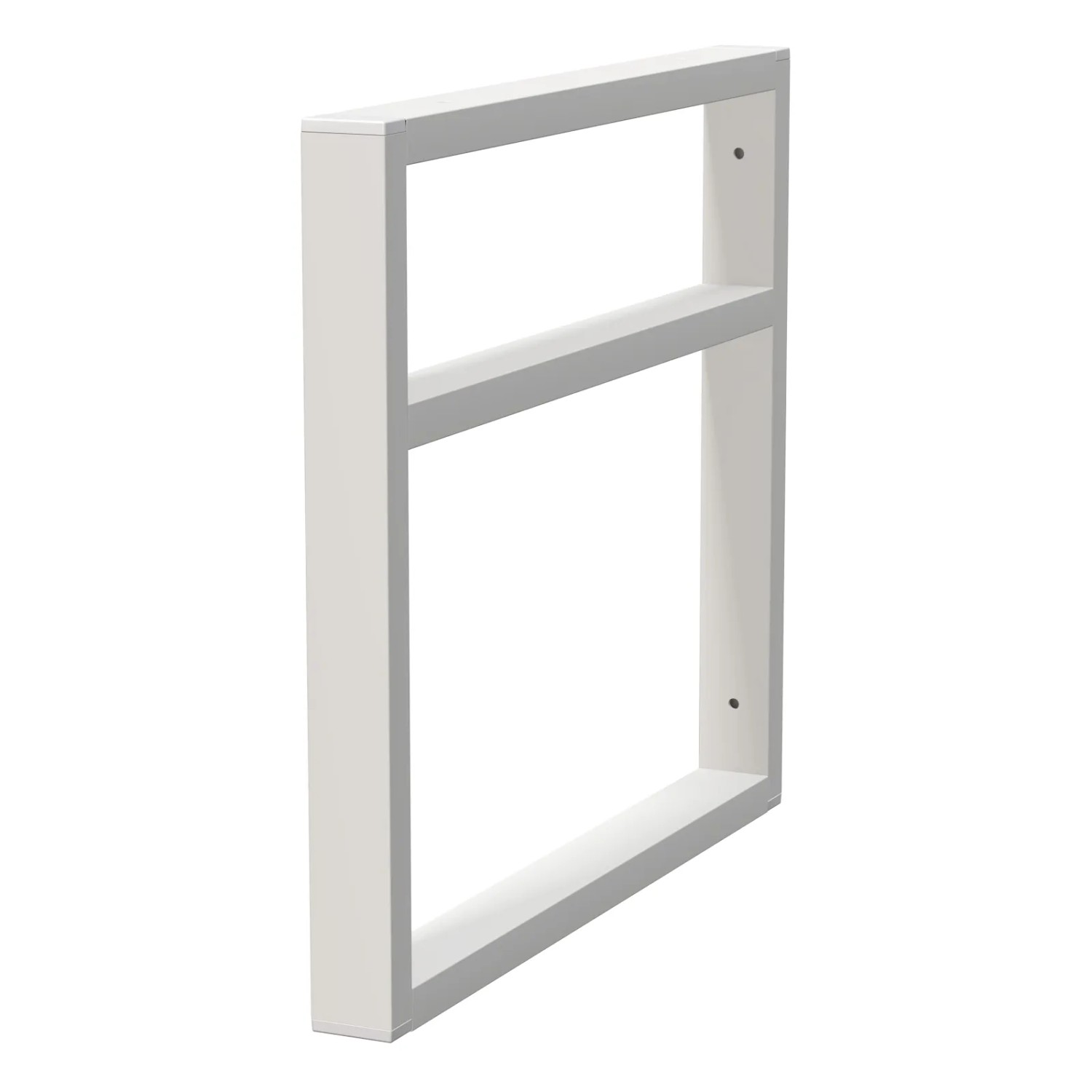 E-shop INTEDOOR Konzola BEE hranatá, 40 x 4 x 45 cm, biela mat