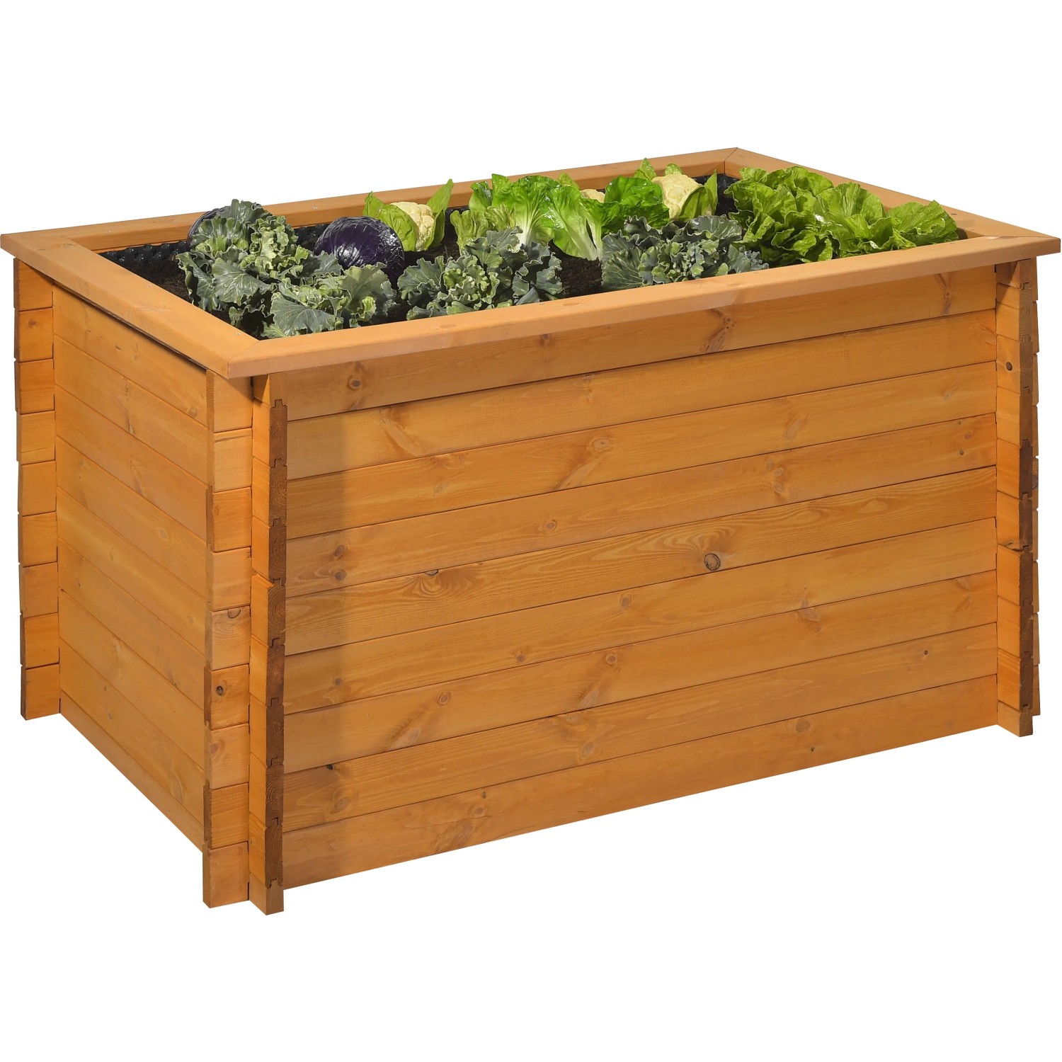 E-shop Gaspo Drevený vyvýšený záhon Classic, medovo hnedá, 130 x 80 x 76 cm
