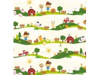 Gekkofix Samolepiaca fólia, detský vzor - farma, 45 x 200 cm