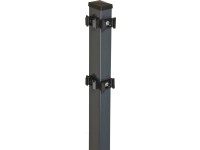 Rohový plotový stĺpik pre dvojité pletivo antracitový 140 cm x 4 cm x 6 cm
