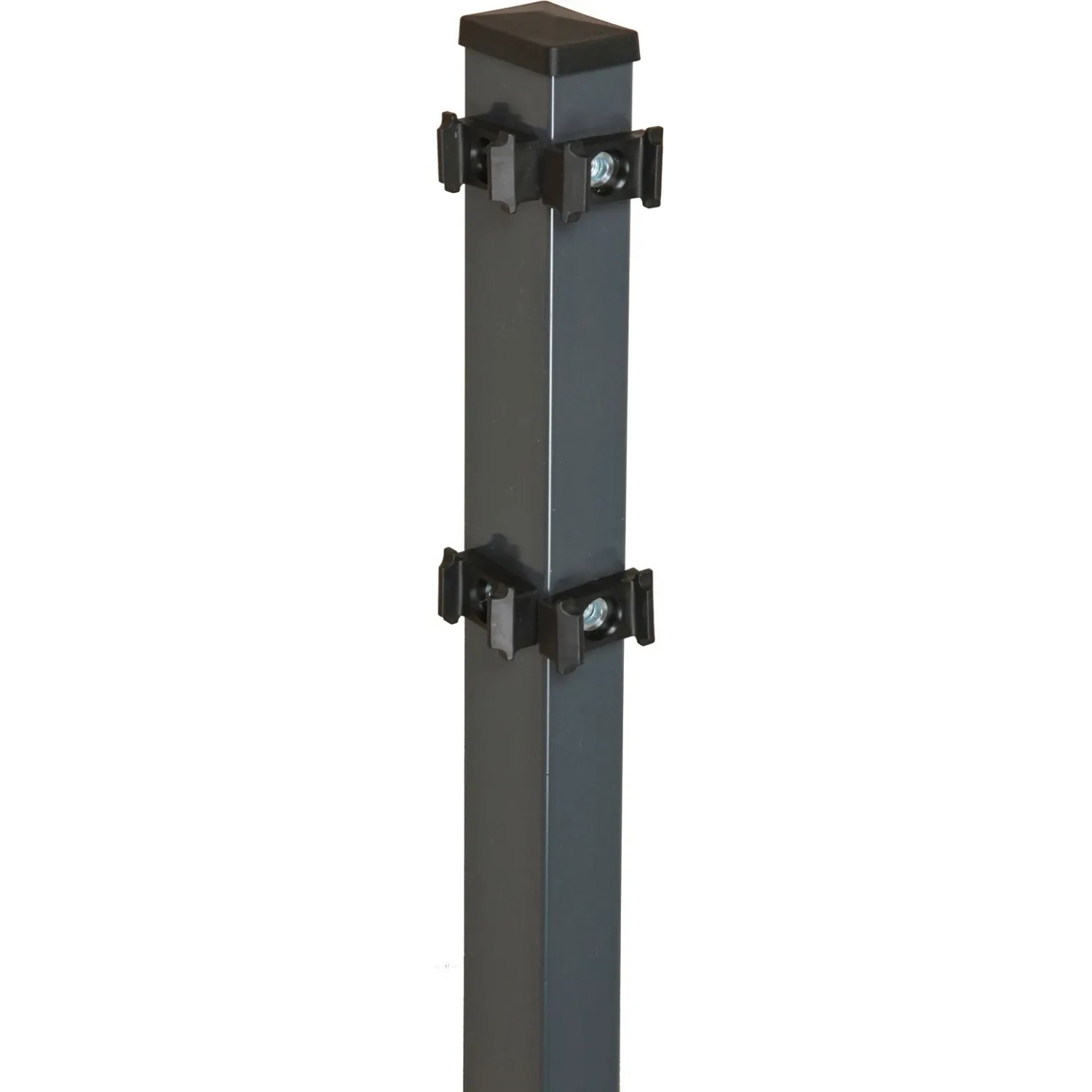 E-shop Rohový plotový stĺpik pre dvojité pletivo antracitový 140 cm x 4 cm x 6 cm