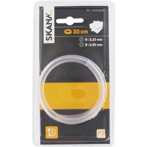 Skana transparentná palivová hadica, Ø 6,5 mm, 30 cm – príslušenstvo pre kosačky na trávu.