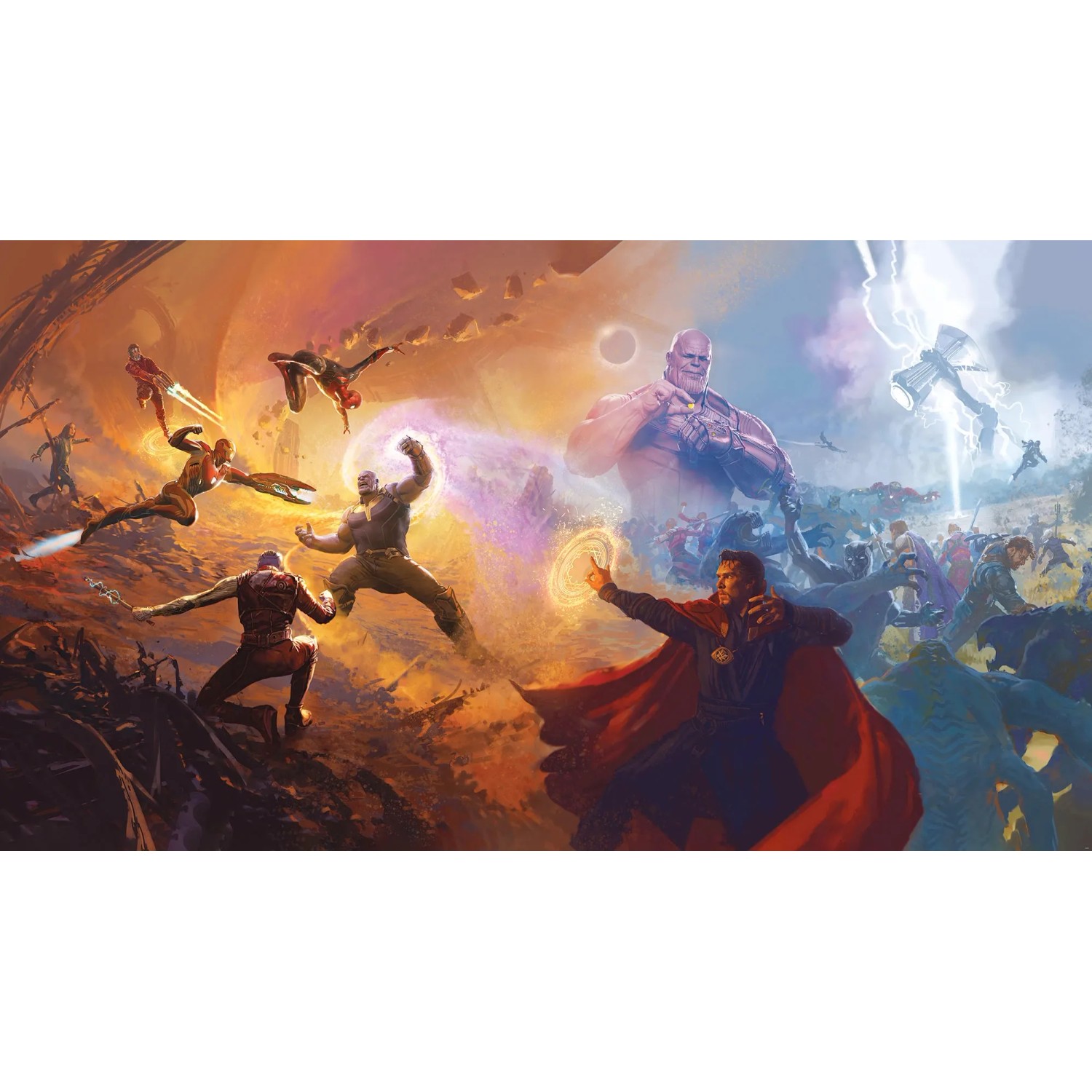 E-shop Komar Vliesová fototapeta Avengers Epic Battles Two Worlds 500 x 280 cm