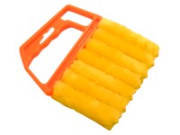 Gardinia Čistiaca kefa pre benátske hliníkové žalúzie žltooranžová