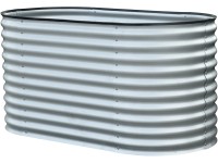 Floraworld Vyvýšený záhon Welle strieborný 160 x 80 x 82 cm