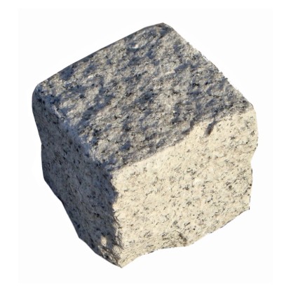 Euro Stone Žulová dlažobná kocka štiep. zo všetkých strán, sv.sivá, 9 x 9 x 9 cm