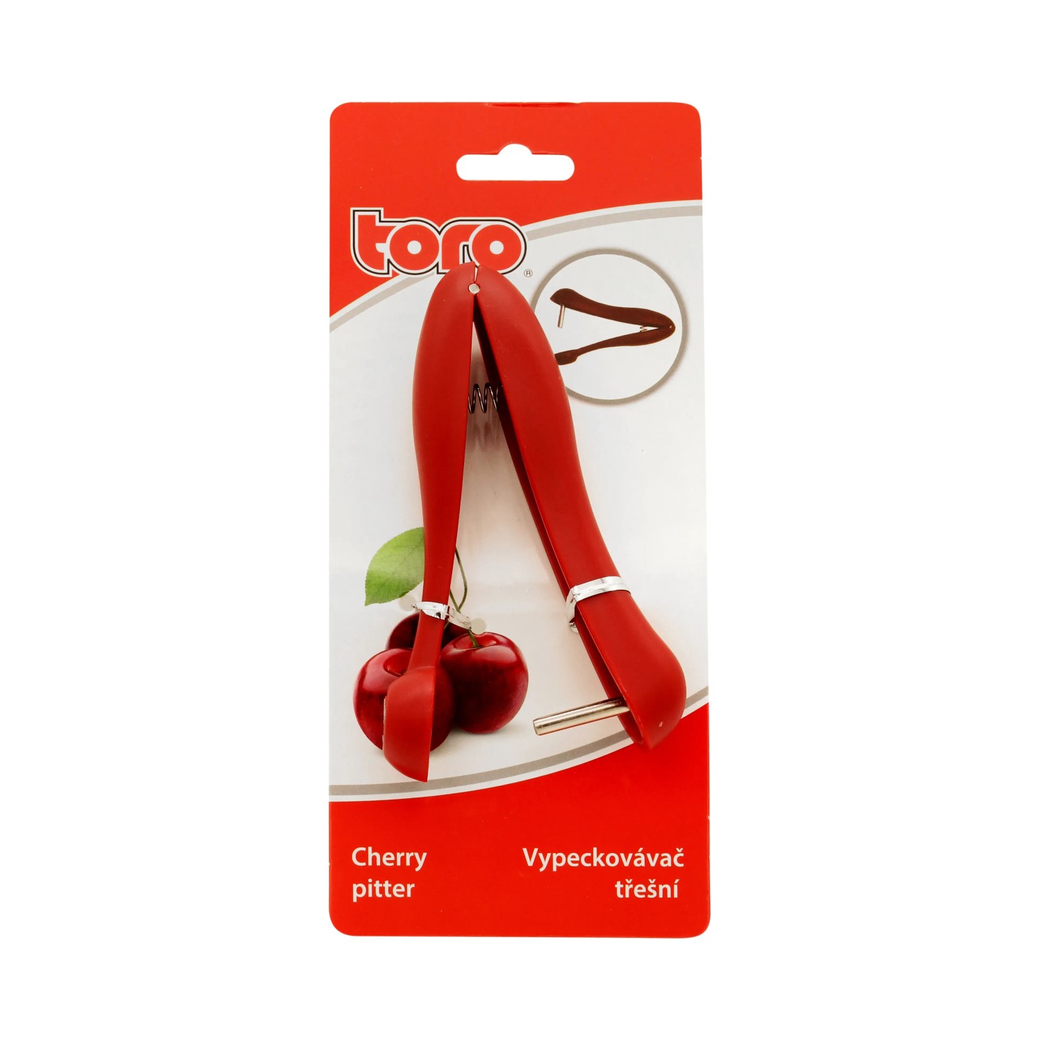 E-shop Toro Vykôstkovávač čerešní červený 12,5 x 2,5 cm