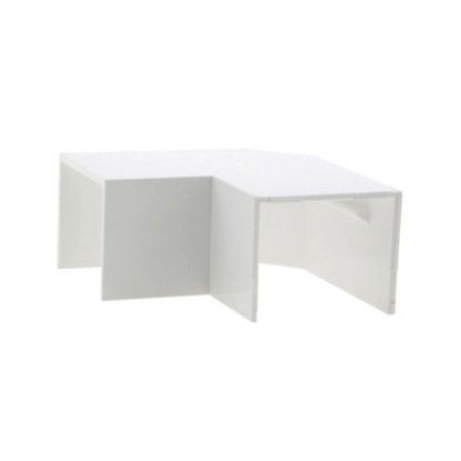 Malpro Tvarovka pre elektroinštalačné lišty 25 x 20 mm, plochý uhol, biela