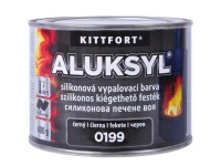 Kittfort Aluksyl Vypaľovacia silikónová žiaruvzdorná farba 0199 čierna, 400 g