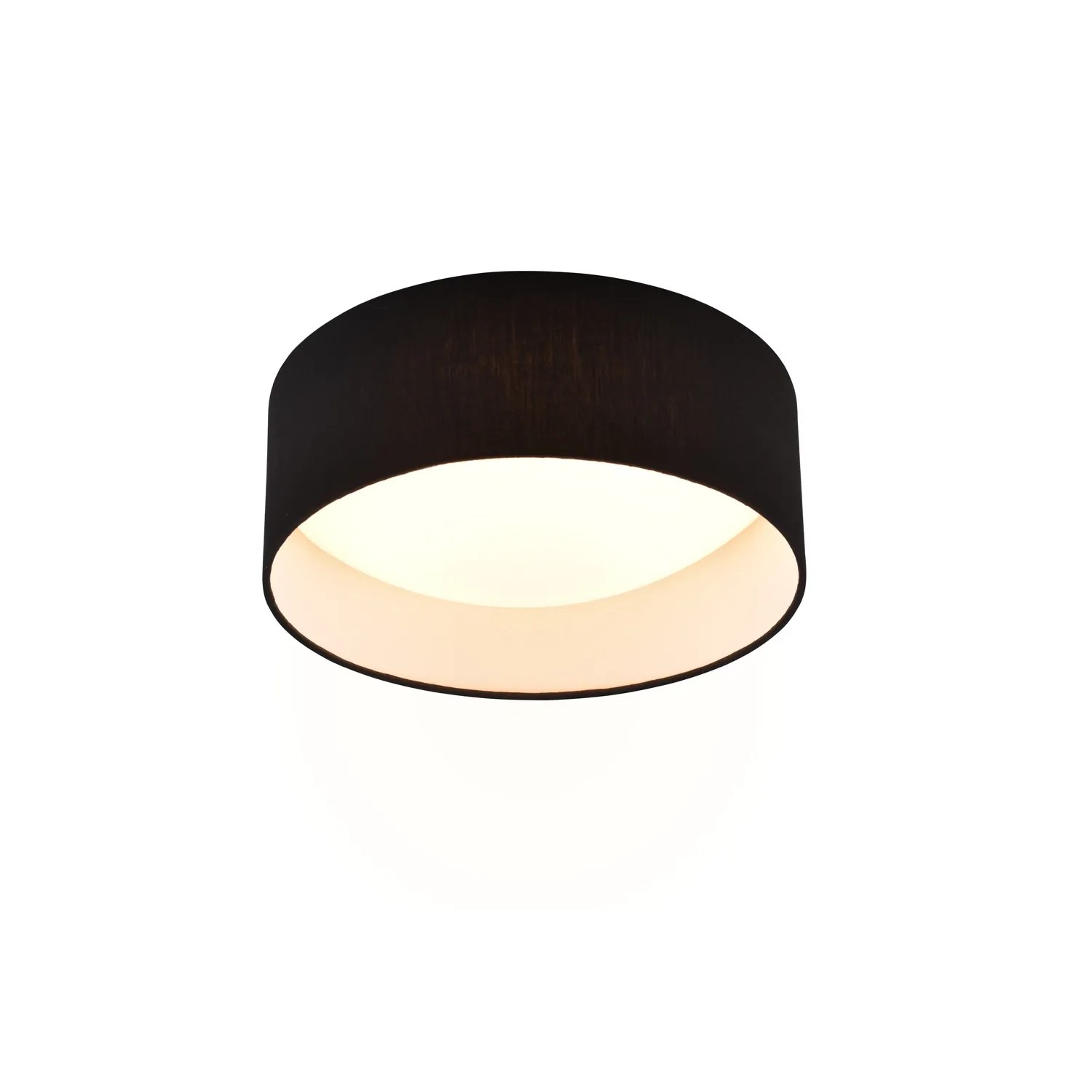 E-shop REALITY LED stropné svietidlo LOCARNO čierne 12W, 1160lm, 3000 K, pr. 30 x 11 cm