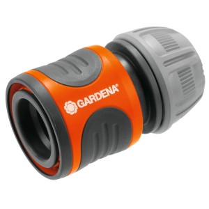 Gardena hadicová spojka pre hadice 13 mm (1/2) a 15 mm (5/8), oranžová/sivá.