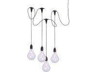 Just Light. Vonkaj. závesné LED svietidlo Enni so 4 filam. žiarovk., 1,8W, IP44