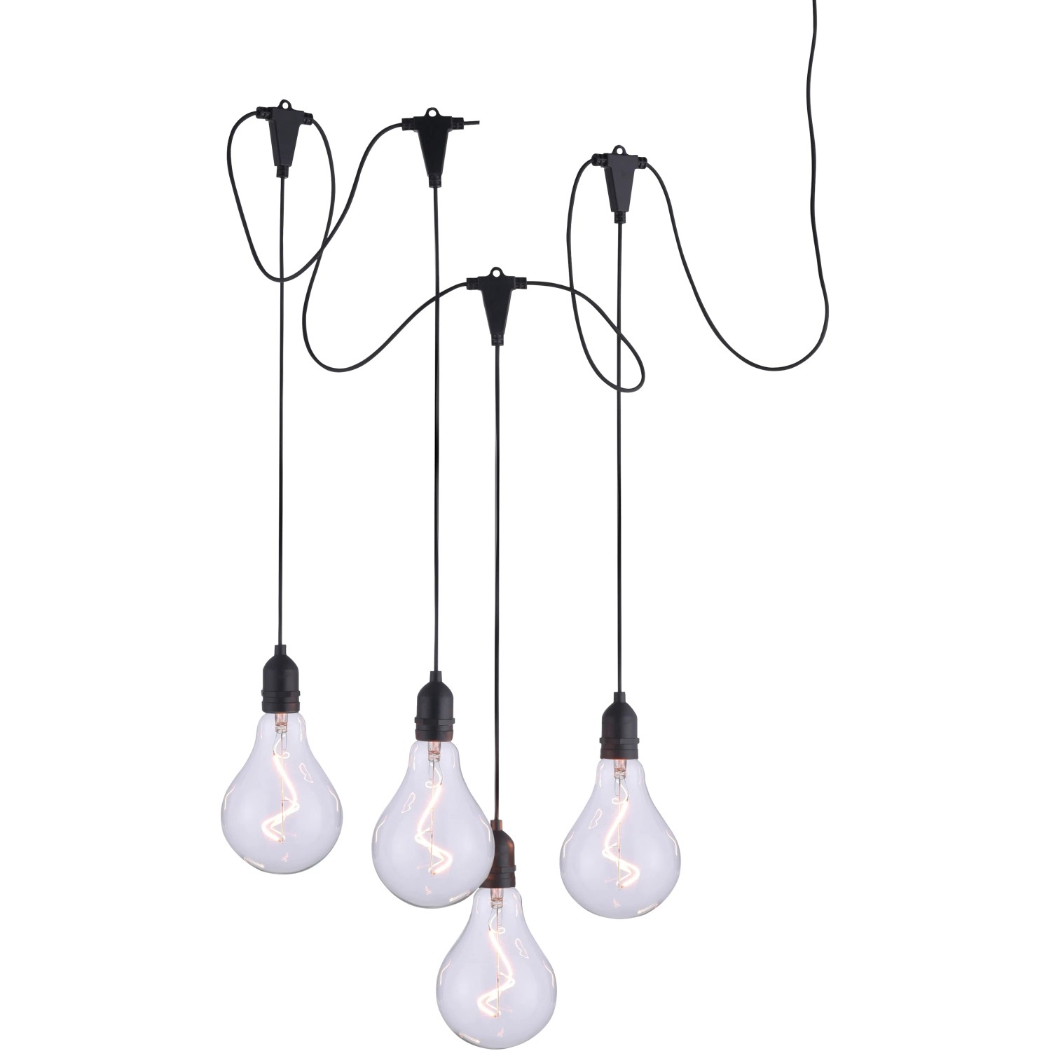 E-shop Just Light. Vonkaj. závesné LED svietidlo Enni so 4 filam. žiarovk., 1,8W, IP44
