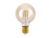 EGLO LED žiarovka E27 G80 4W 350lm 2200K pr. 80 x 120 mm, jantárová