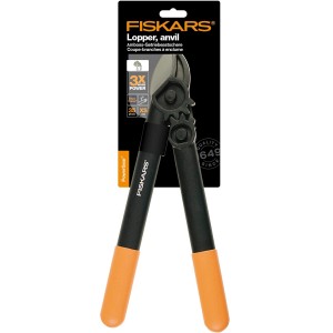 Fiskars Amboss-Getriebeastschere PowerGear L31, záhradné nožnice na konáre do priemeru 3,5 cm.