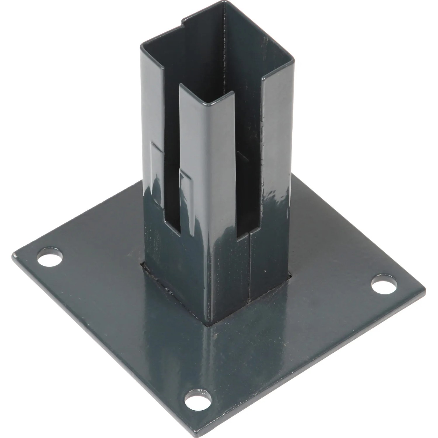 E-shop Základová nosná pätka pre rohové stĺpiky 60 x 60 mm antracitová