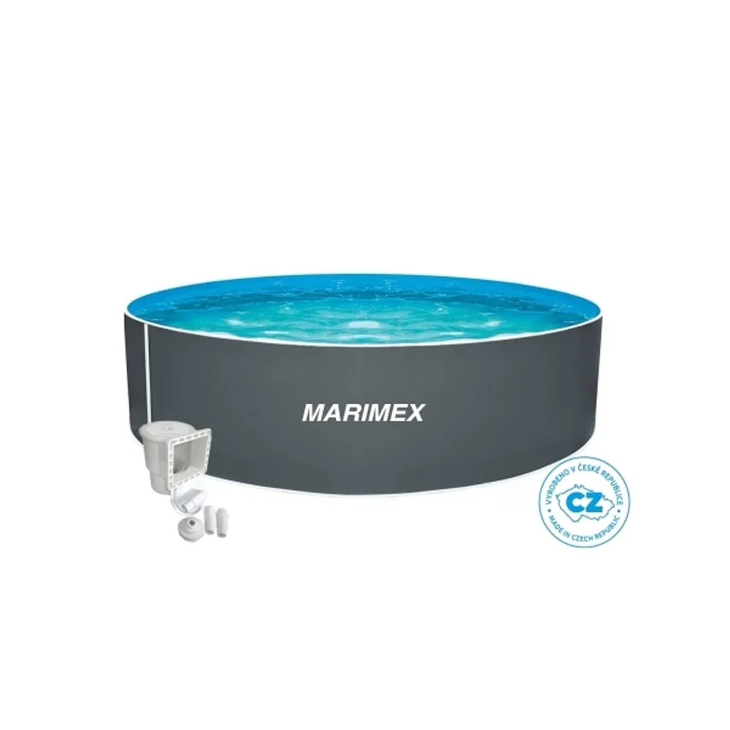 E-shop MARIMEX Bazén Orlando vr. skimmeru, sivá, 3,05 x 0,91 m