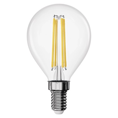 EMOS LED žiarovka Filament Mini Globe, E14, 3,4 W (40 W), 470lm, 4000K