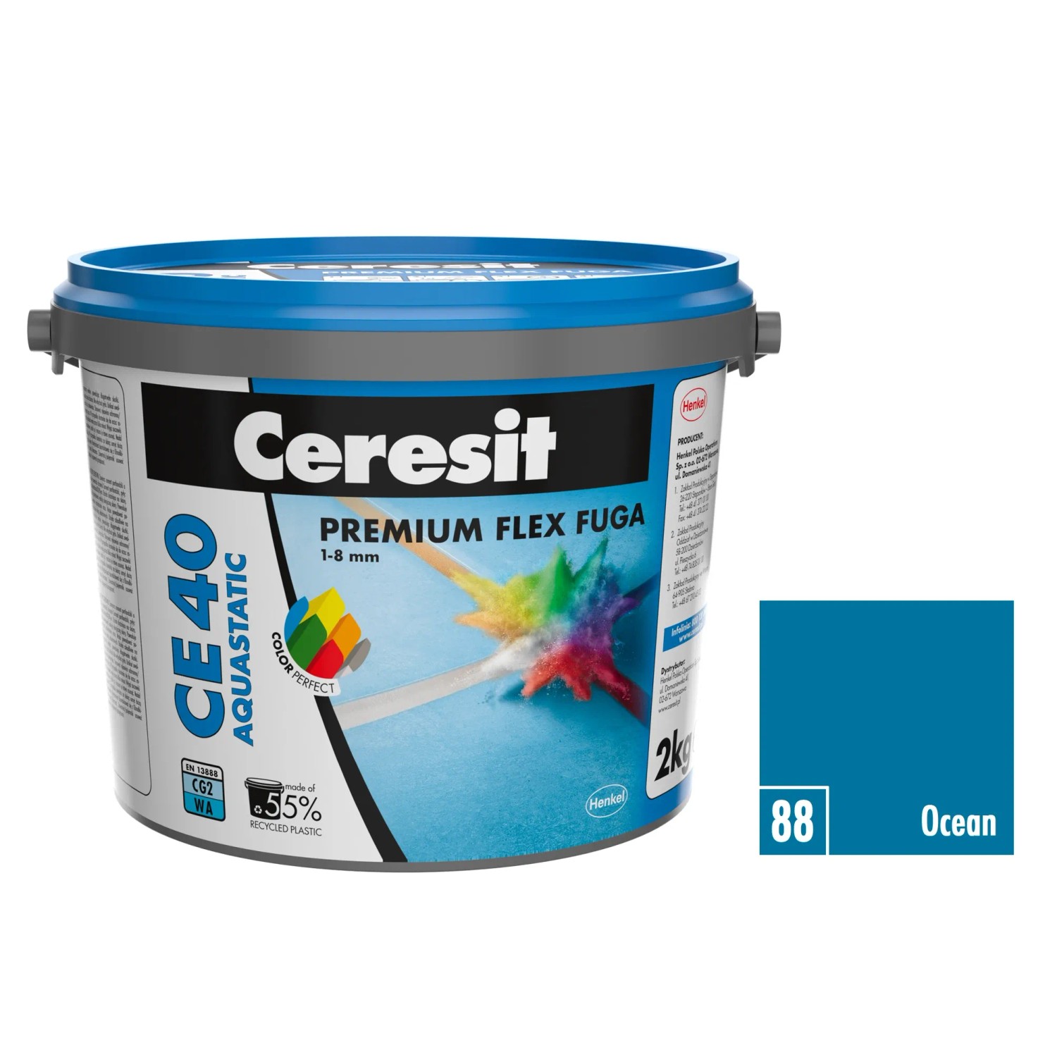 E-shop Ceresit Flexibilná škárovacia hmota CE 40 Aquastatic Ocean, 2 kg