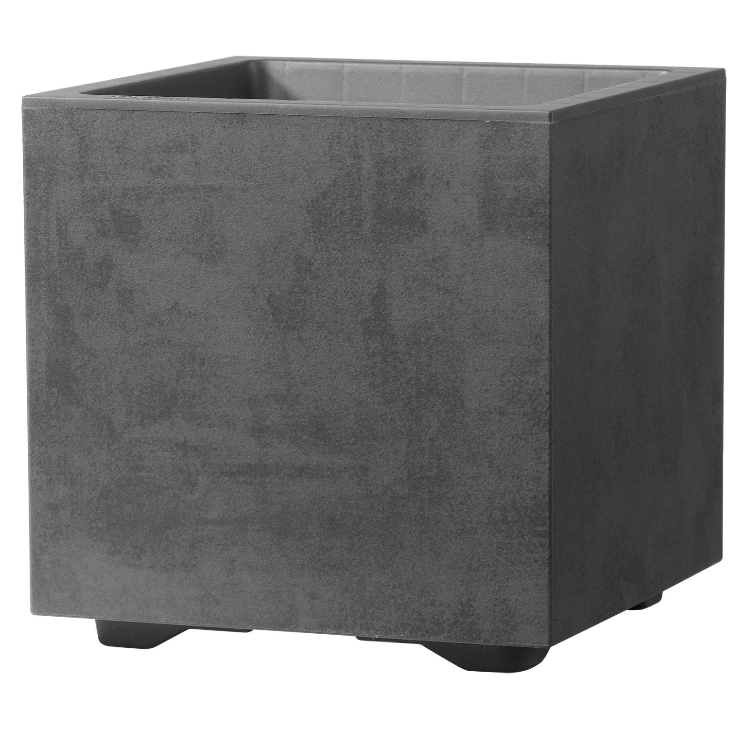E-shop Deroma Kvetináč Millennium Cubo antracitový 25 x 25 x 25 cm