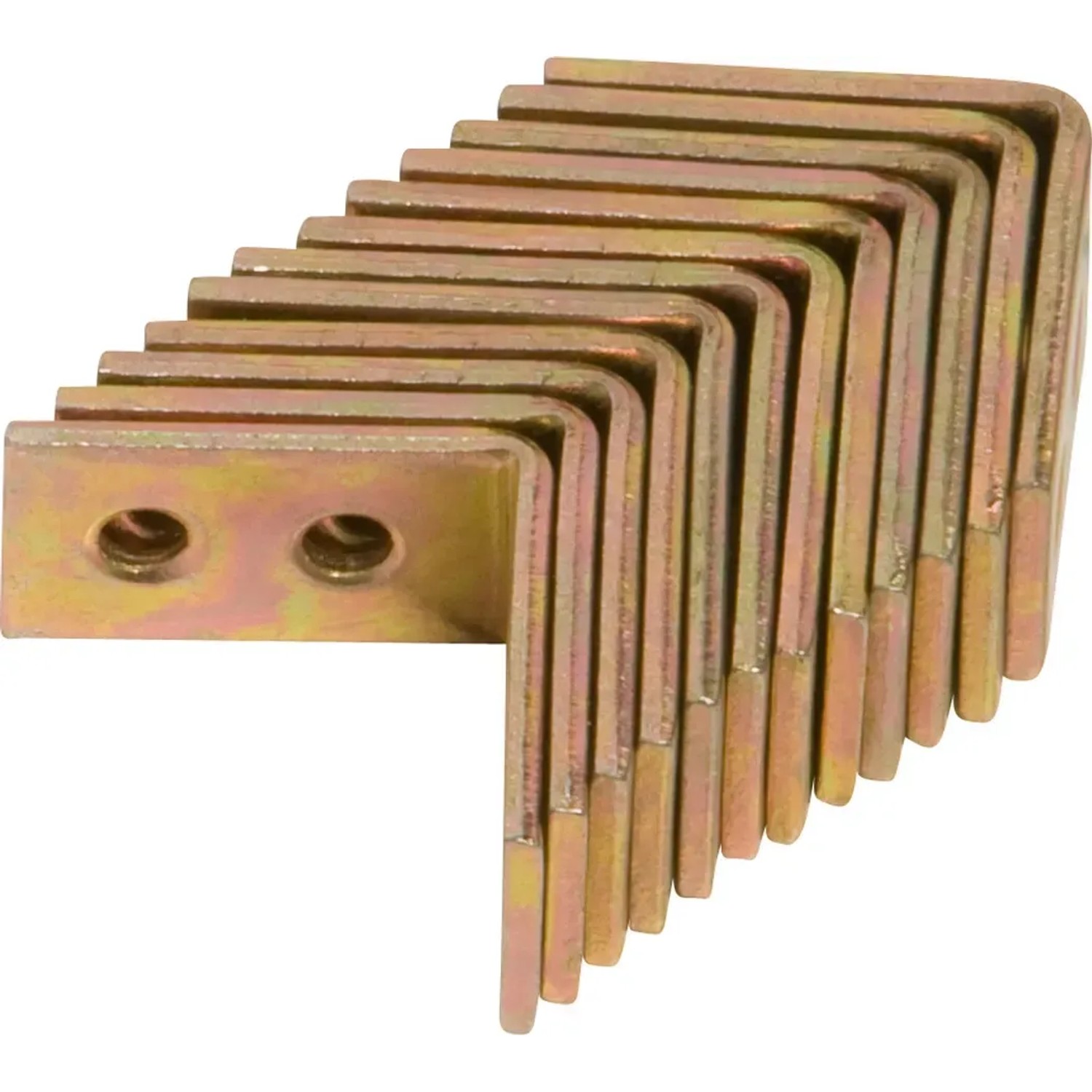 E-shop Nábytkový uholník žlto pozinkovaný 40 mm x 40 mm x 14 mm