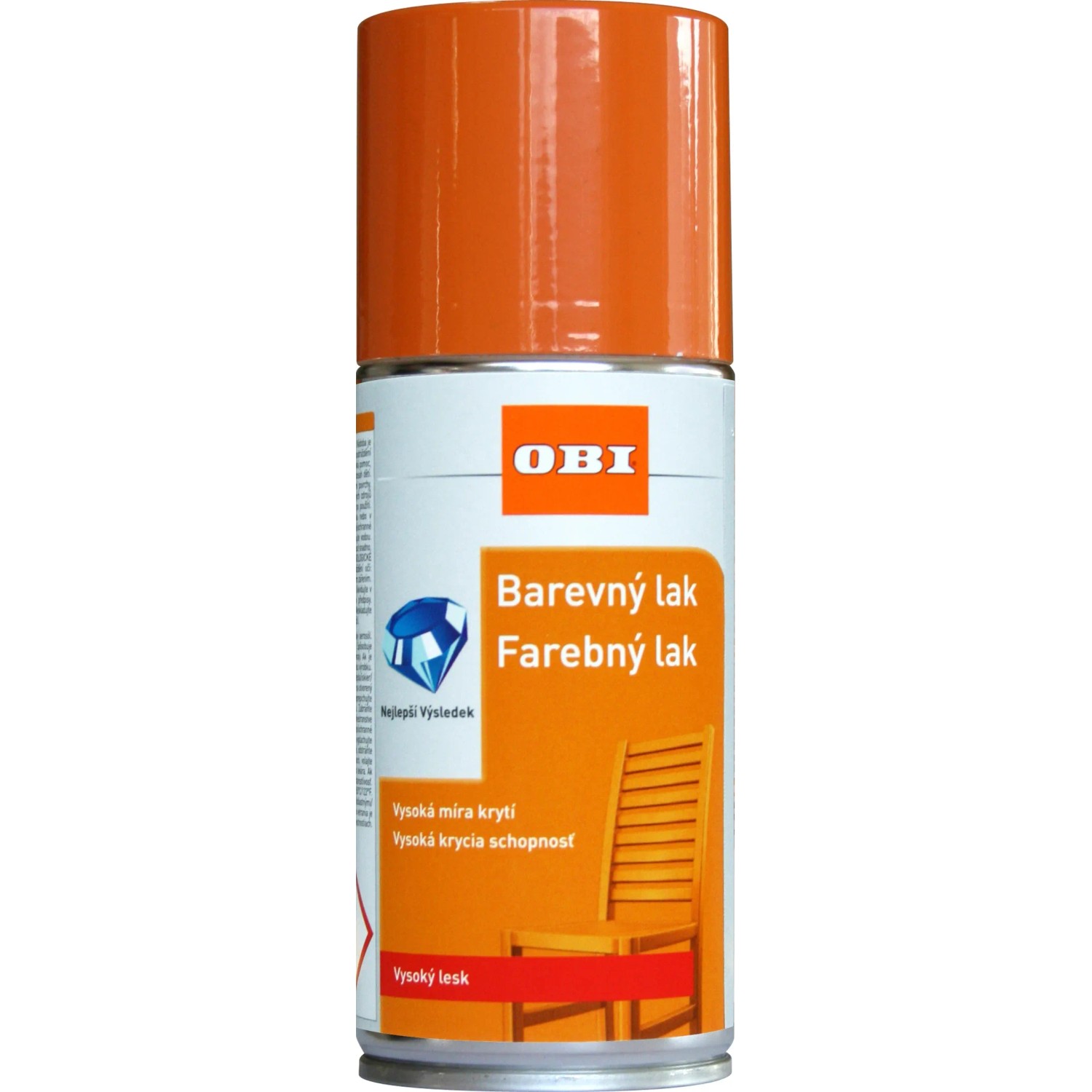 E-shop OBI Lak v spreji vysoko lesklý RAL 2003 oranžová pastelová 150 ml