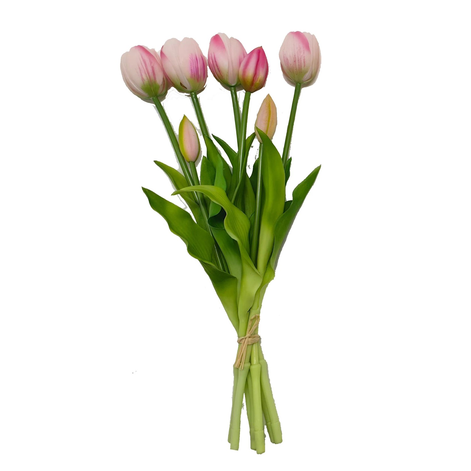 E-shop Boltze Umelá rastlina kytica tulipánov ružová 13 x 13 x 40 cm