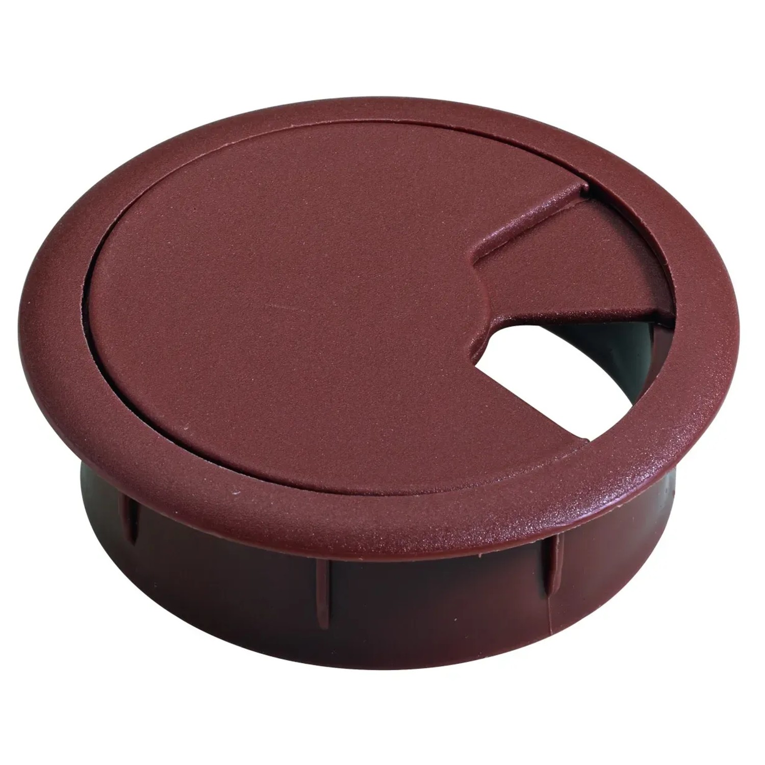 E-shop Hettich Záslepka na vedenie káblov, hnedá, 60 x 21 mm