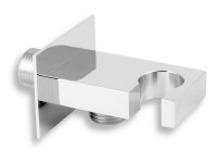 Novaservis Stenový vývod D/KVADRO,0 hranatý s držiakom sprchy 1/2