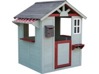 VLC Detský záhradný domček z jedľového dreva 129 x 118 x 100 cm