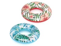 Bestway Luxusný nafukovací kruh Tropical Palms, rôzne druhy, 1 ks, pr. 119x27cm Bestway Luxusný nafukovací kruh Tropical Palms, rôzne druhy, 1 ks, pr. 119x27cm