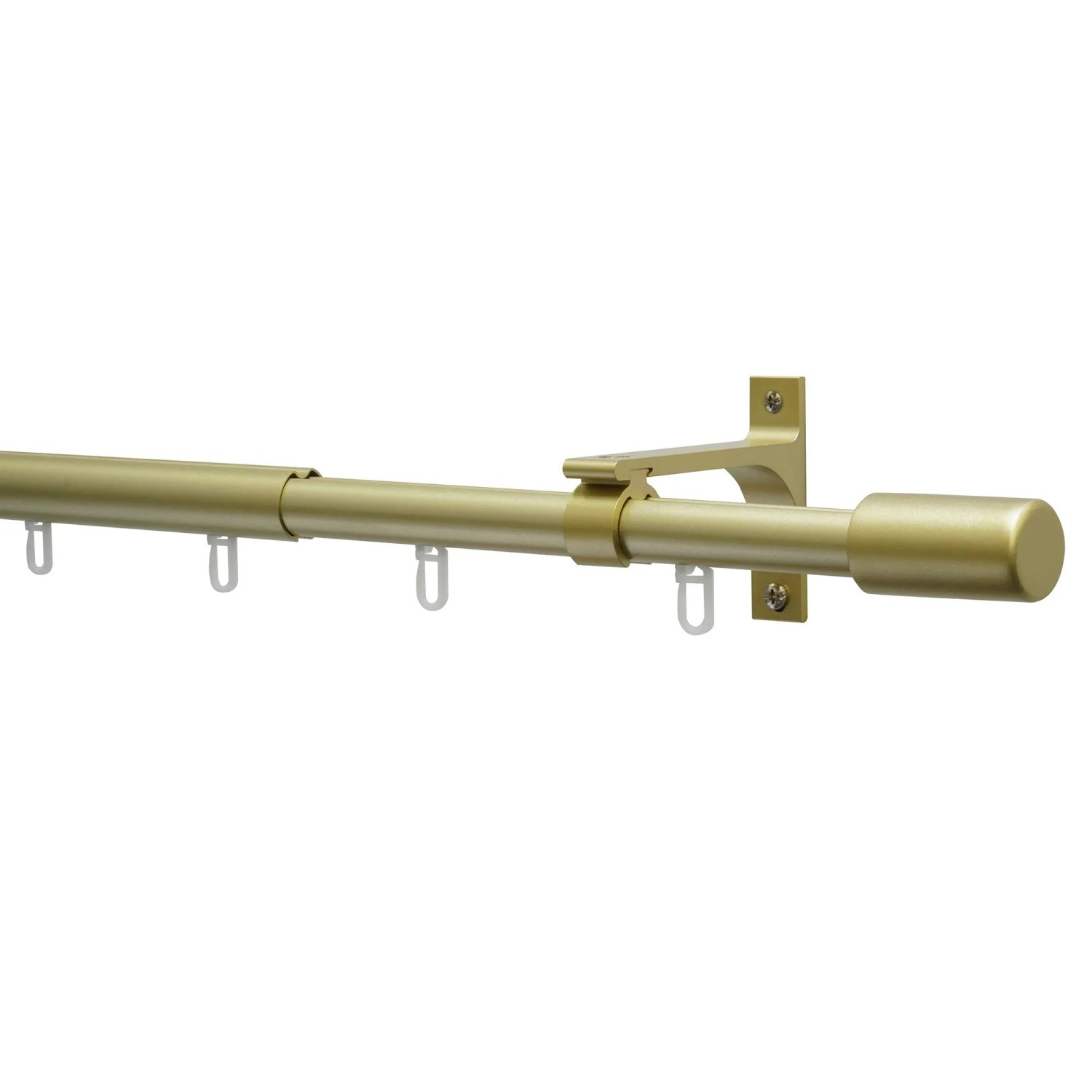 E-shop Gardinia Kompletná sada záclonovej tyče Thasos pr. 19/22 mm, zlatá, 190-360 cm