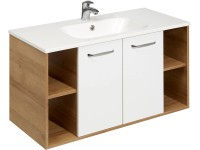 Pelipal Skrinka pod umývadlo + umývadlo Quickset 362, dub Riviera/biela, 100 cm
