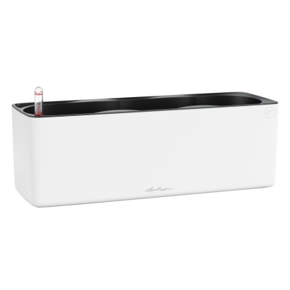 Lechuza Samozavlažovací kvetináč CUBE Color Triple biela matná 14 x 40 x 13,5 cm