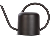 Kovová krhla 17,5 cm x 14 cm x 29 cm čierna matná