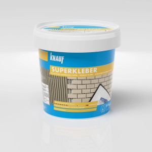 Knauf Lepidlo na obklady Superkleber Sivé, 1 kg vedro pre vnútorné použitie.