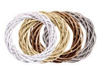 NOHEL GARDEN Veniec zo štiepaného prútia, rôzne farby, pr. 20 cm, 1 ks