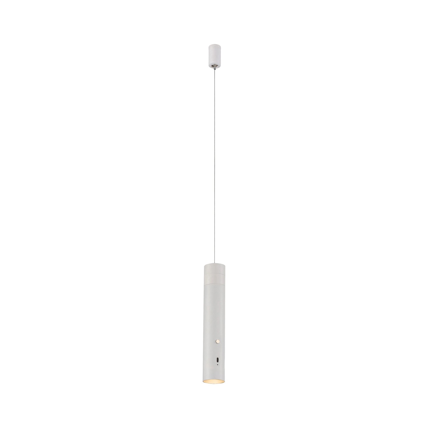 Just Light. Nabíjacie závesné LED svietidlo Attach 3000K biela pr. 16 x 120 cm