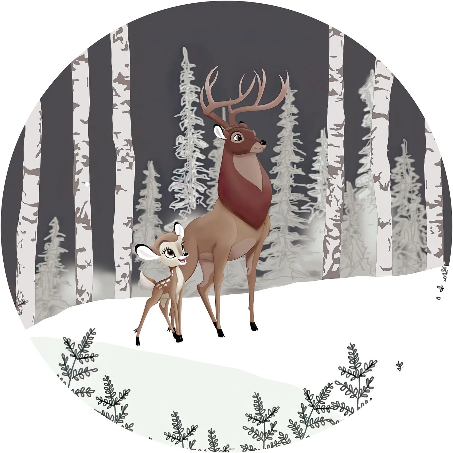 E-shop Komar Samolepiaca vliesová fototapeta Dot Bambi Great Prince pr. 125 cm