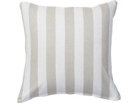 Vankúš s výplňou 40 cm x 40 cm široké pruhy béžový