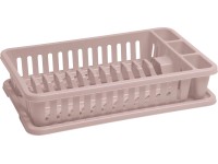 Curver Odkvapkávač na riad s podnosom malý, savana, 42 x 26,5 x 8,8 cm