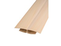 HOPA Spojovací profil k plastovému obkladu, hnedý, 43 x 12 mm