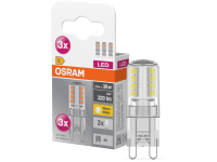 OSRAM LED žiarovka BASE PIN G9 Clear 2,6W 320lm 2700K, 3 ks OSRAM LED žiarovka BASE PIN G9 Clear 2,6W 320lm 2700K, 3 ks