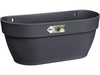 elho Závesný kvetináč Vibia Campana na stenu, antracitový, 35 x 15 x 16 cm