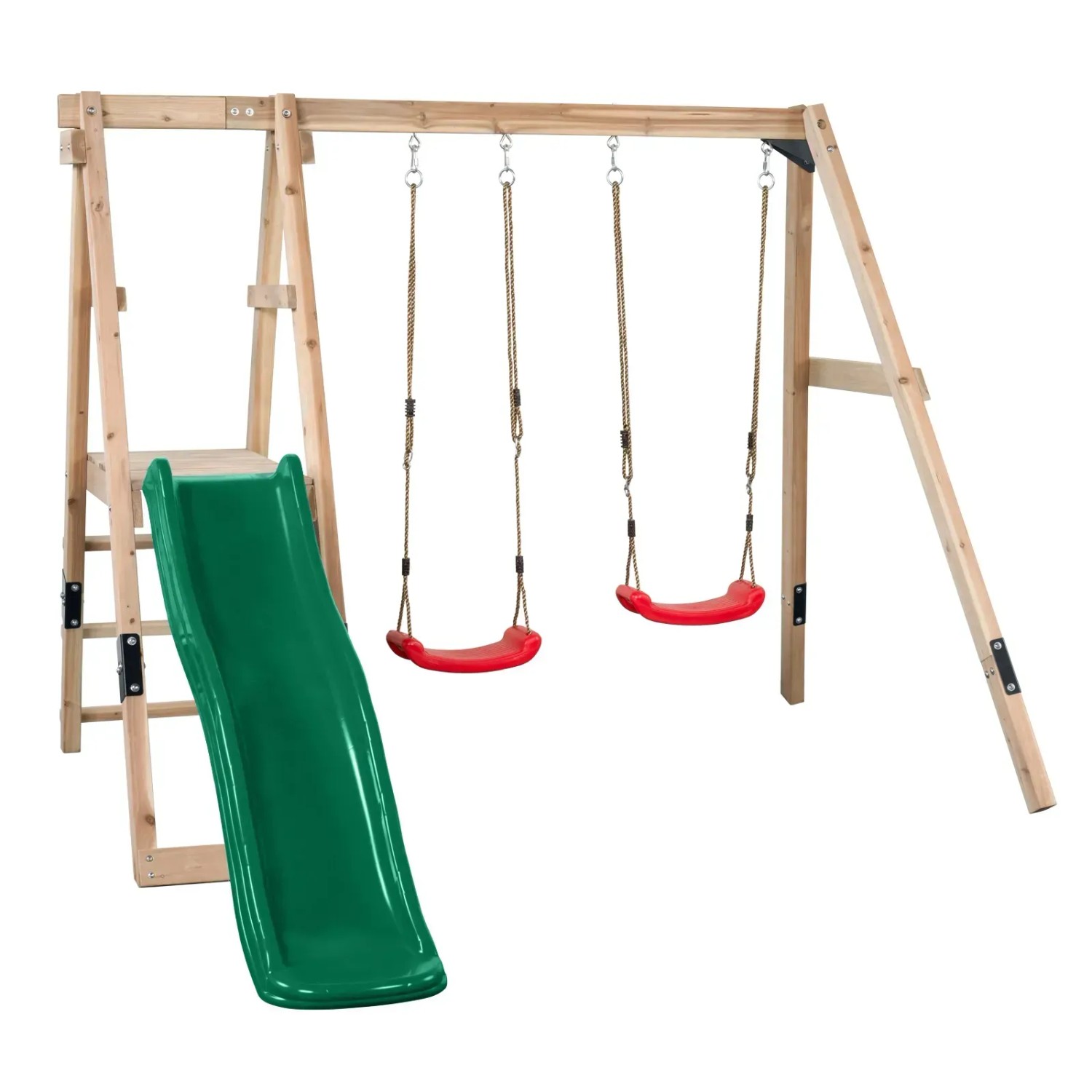 E-shop Swing King Hracia veža Ava, zelená, 185 x 235 x 274 cm