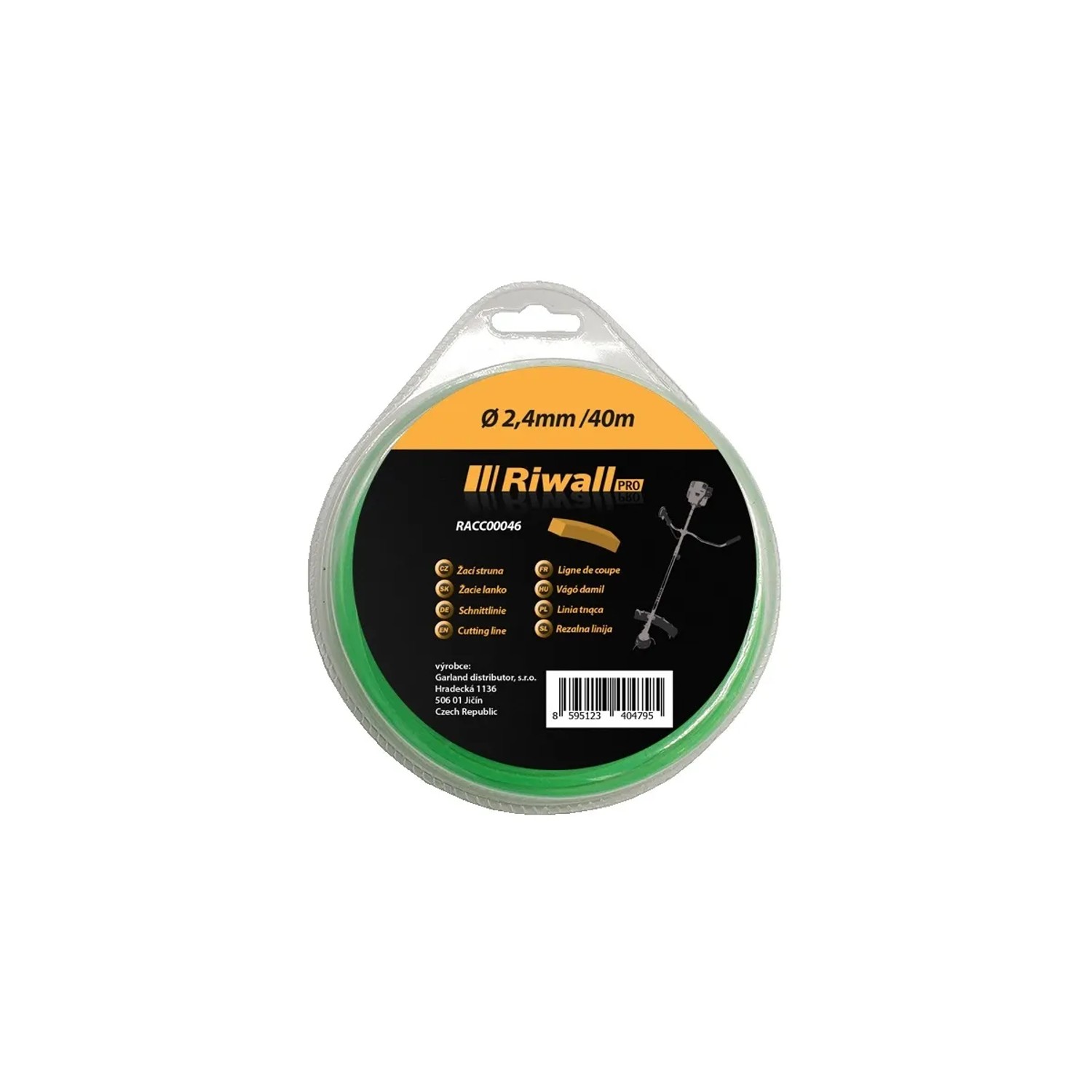 E-shop Riwall PRO Žacie lanko priemer 2,4 mm, dĺžka 40 m