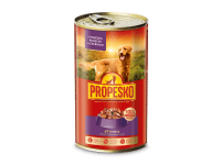 Propesko Konzerva pre psov hovädzie, kuracie a zverina 1240 g